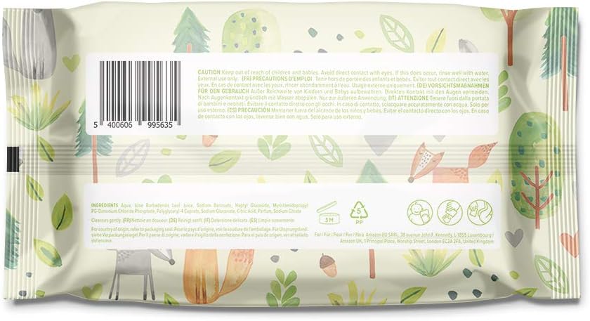 by Amazon Fresh Baby Wipes, 1008 Wipes, 18 Pack of 56, 18-Pack - Image 4