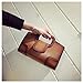 Sanxiner Leather Evening Handbags/Clutches Bags Crossbody Purse for Women (Brown)