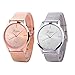 FUNIC Women's Watch, Fashion Luxury Wrist Watch (Rose Gold)