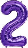 NorthStar 00146 Number 2 Foil Mylar Balloon, 34
