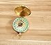 LOBZON Golden Glow-in-the-Dark Magnetic Pocket Compass for Camping and Hiking
