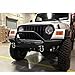 Black Textured Front Bumper Rock Crawler W/inch for 1987-2006 Jeep Wrangler TJ/YJ (Use Factory Bolts)