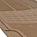 BDK Heavy Duty Rubber Floor Mats - Universal for Car Truck SUV - Full 3pc Set in Beige
