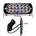 VSLED 12 LED Red-White Light 16-Flashing Mode Car Truck Warning Caution Emergency Construction Strobe LED LightBar
