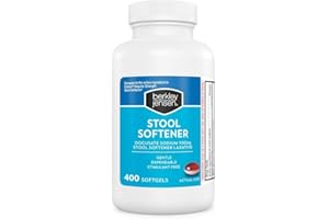 berkley jensen Stool Softener Laxative, Docusate Sodium 100 mg, Stimulant-Free Gentle Dependable Constipation Relief - Helps Promote Regular Bowel Movements, 400 Softgels (Pack of 1)
