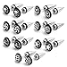 XIUFEN 8pcs Mix Gothic 18ga Men's Spike Screw Earring Ear Stud Stainless Steel Cool
