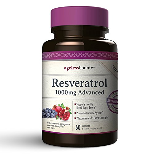 Resveratrol 1000mg Advanced with 6 additional Powerhouse Antioxidants | Enhanced overall Effectiveness | with Grape Seed Extract, Acai, Quercetin, Pomegranate and Lactobacillus Acidophilus Resveratrol 1000mg Advanced with 6 additional Powerhouse Antioxidants | Enhanced overall Effectiveness | with Grape Seed Extract, Acai, Quercetin, Pomegranate and Lactobacillus Acidophilus