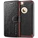 iPhone 6 Plus Case, Verus [Layered Dandy][Black] - [Premium Leather Wallet][Slim Fit] For Apple iPhone 6 Plus 5.5
