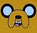 Adventure Time Men's Jake Face All Over T-shirt Yellow L