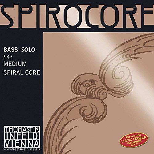 Thomastik-Infeld S43 Spirocore Bass Strings, Complete Set, 4/4 Size, Solo Tuning