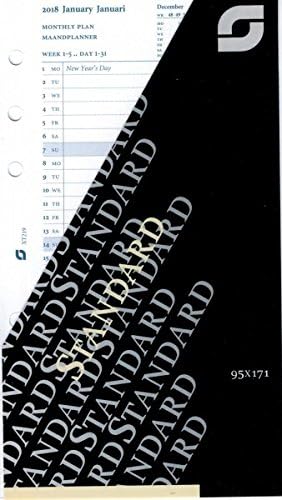 Succes Standard Monthly 24 Sheets 2018-2019 4-sprachig A6 Leporello xt219.18