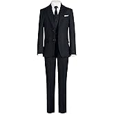 Marvelous World Boys' Formal Slim Fit Suit Set, Adjustable Waist