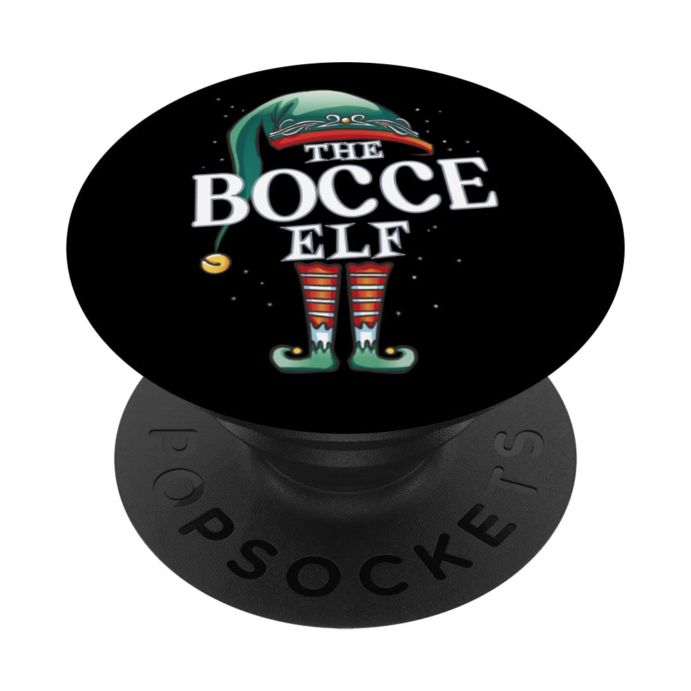 Bocce Elf Christmas Group Xmas Pajama Party PopSockets Swappable PopGrip