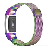 MoKo Fitbit Charge 2 Band, MoKo Milanese Loop Mesh Stainless Steel Bracelet Watch Strap + Connector for 2016 Fitbit Charge 2 Heart Rate + Fitness Wristband, Wrist Length 5.31