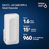 NETGEAR EAX12 WiFi 6 Range Extender AX1600 960 sq ft 15 Devices view 3
