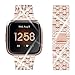 Oitom Bling Bands Compatiable with Versa/Versa Lite Woman Ladies Diamond Dressing Jewelry Replacement Strap Wristband Links Accessory Bracelet(Rose Gold)
