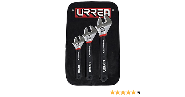 Amazon.com: urrea 795 g (20,3 cm, 25,4 cm y 30,5 cm Cushion Grip llave  inglesa ajustable, 3-Piece : Todo lo demás