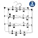 LOHAS Home 4 Tier Skirt Hanger Pants Hanger Stainless Steel Foldable Space Saving Hangers (2-Pack)