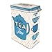 Nostalgic-Art Retro tea tin box, 44 oz, Tea – Gift idea for your home, metal clip top can, vintage design