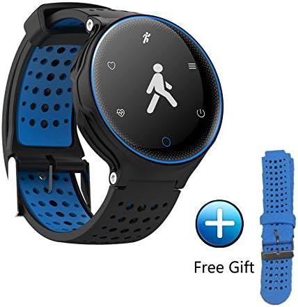 X2 Smart Bracelets Waterproof Blood Pressure Bluetooth Watch Heart Rate Monitor Smart Band ip68 Swimming For Men Women (Blue)