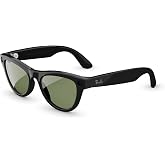 Meta Ray-Ban (Gen 2) Skyler Smart AI Glasses, Shiny Black, Green Lenses | Gen 2 Skyler, Shiny Black
