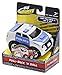 Kid Galaxy Squeezable Pull Back Police Car. Toddler Emergency Vehicle Toy for Kids Age 2 and Up