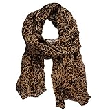 Kobwa(TM) Leopard Pattern Shawl Scarf Wrap for Women With Kobwa's Keyring