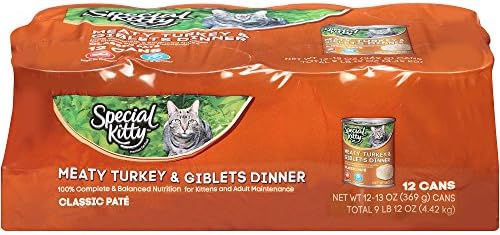 Special Kitty Meaty Turkey &amp; Giblets Dinner Wet Cat Food 12-13 oz. Cans