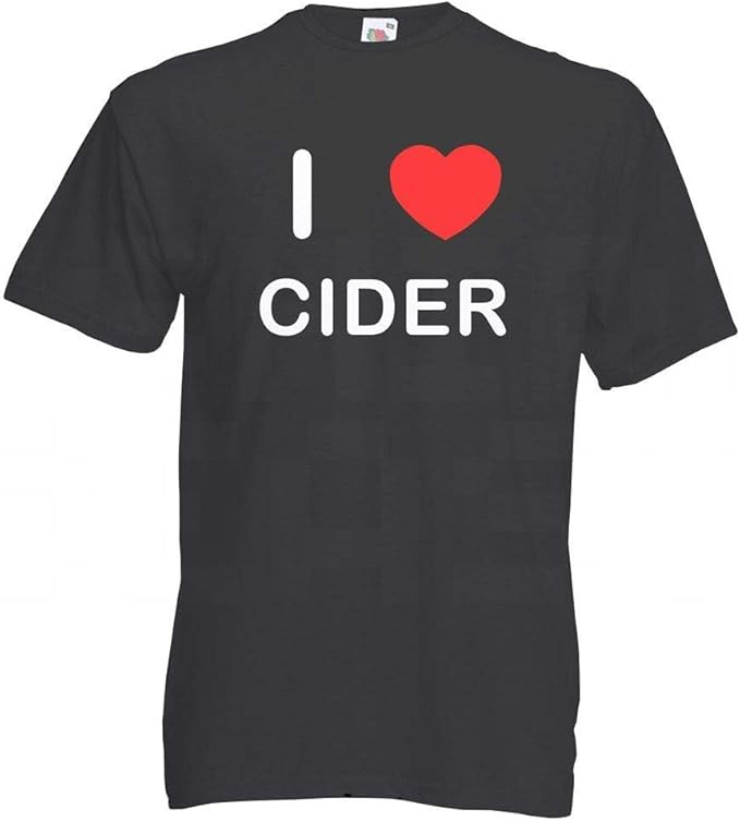 BadgeBeast.co.uk I Love Cider T Shirt Amazon.co.uk Clothing