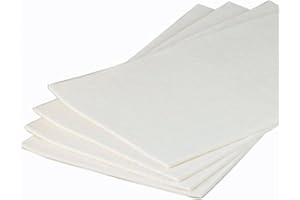 Hapla 5mm Mixture Felt Chiropody Padding – 22.5 x 45cm – Semi-Compressed Podiatry Felt Sheet – Wool & Viscose Blend for Callu
