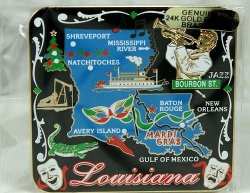 Louisiana MAGNET Travel Souvenir Gift New Orleans Mardi Gras Baton Rouge +