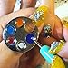 AKOAK 2 Pcs/Lot Mini Manicure Palette Wearable Metal Nail Art Polish Holder Paint Palette Finger Rings Nail Art Tools