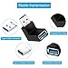 ELUTENG USB Coupler Super-Speed USB 3.0 90 Degree USB Adapter UP Right Angle Type A Male USB to Female USB L Shape Connector for USB-USB Cable Convert - 4 Packs