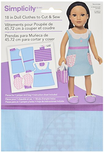 Simplicity 502805001 To Cut and Sew 18" x 18" 1 Sheet Doll Clothes