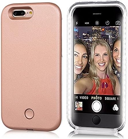 Neatday LED Lighted Selfie Phone Case for iPhone 7 Plus - Rose Gold