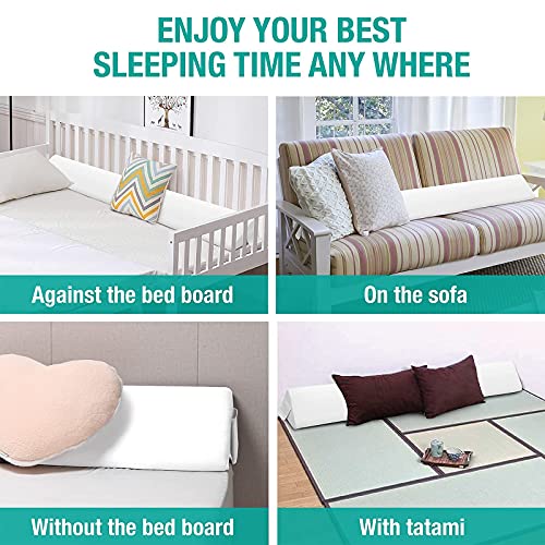 Vekkia Twin Size Bed Wedge Pillow Gap Filler/Headboard Pillow/Mattress Wedge Close The Gap (06