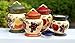 Tuscany Garden Colorful Hand Painted Mixed Fruit Canisters, Set of 4, 89201 by ACK