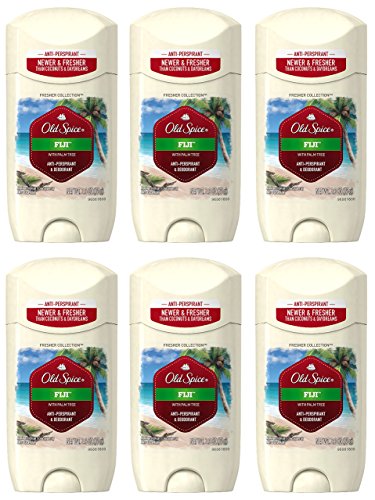Old Spice Antiperspirant and Deodorant for Men, Fiji with Palm Tree Scent, 2.6 Oz (Pack of 6) (packaging may vary)