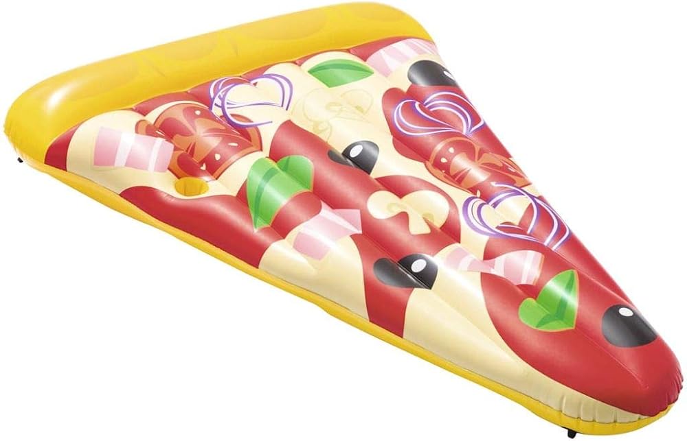 Bestway Inflatable Pizza Slice Lounger Float - Multicolour, 6ft, L