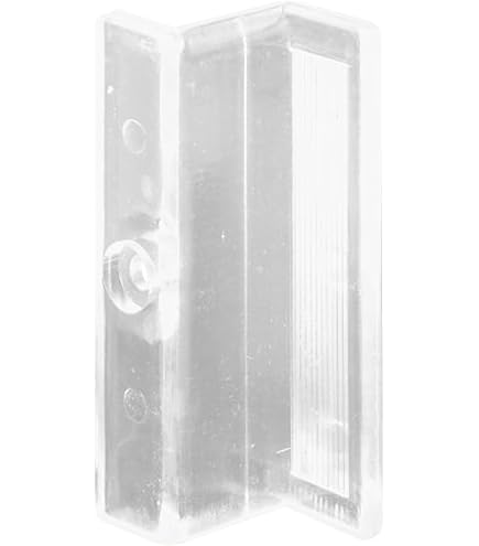 M6192 Sliding Shower Door Bottom Guide, 1/2 In. Channel, (Gray 2 Pack