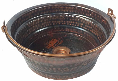 Egypt gift shops Lacquered Vessel Copper Bathroom Bucket Sink