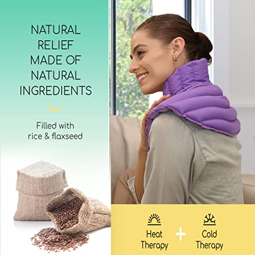 My Heating Pad Microwavable Neck and Shoulder Wrap Plus Neck Heating Pad, Neck and Shoulder