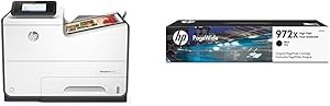 HP PageWide Pro 552DW Color Business Printer, Wireless & 2-Sided Duplex Printing (D3Q17A) with High Yield Black Ink Cartridges