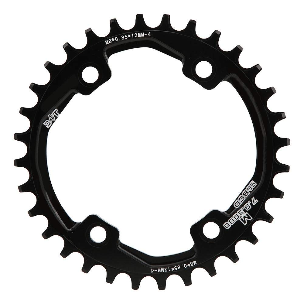 RiToEasysports Bicycle Chainring,Positive & Negative Tooth Disc Single-Disk Aluminium Alloy BCD 96MM for M8000 / M9000 32T, 34T, 36T(34T) Bicycles And Spare Parts Ride