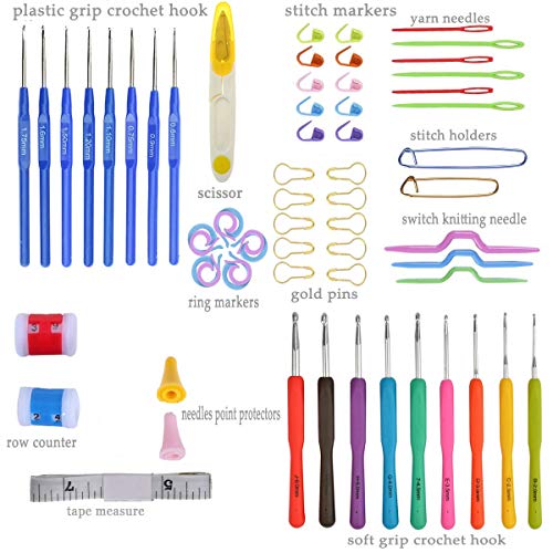 1 LOOEN+Ergonomic+Crochet+Rubbery+Arthritic