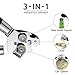 Can Opener Manual Can Opener Smooth Edge 1Anberi Can Openers for Seniors with Arthritis Stainless Steel Sharp Blade Bottle Opener, Easy Turn, Ergonomic Designed Handle, Cool Kitchen Gadgets
