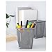 Ikea Set 2 Steel Pencil Holder Modern Office Desk Organizer Pen Ruler Eraser Storage Cup Gray Dokument