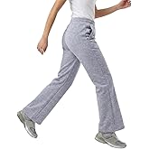 WELAKEN Girls Sweatpants for Casual & Athletic - Kids Flared Pants Bell-Bottom Trousers with Pockets