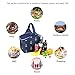 Yonovo 20L Folding Picnic Basket Large Insulated Bag Waterproof for Gathering Travel Camping BBQ,Blue