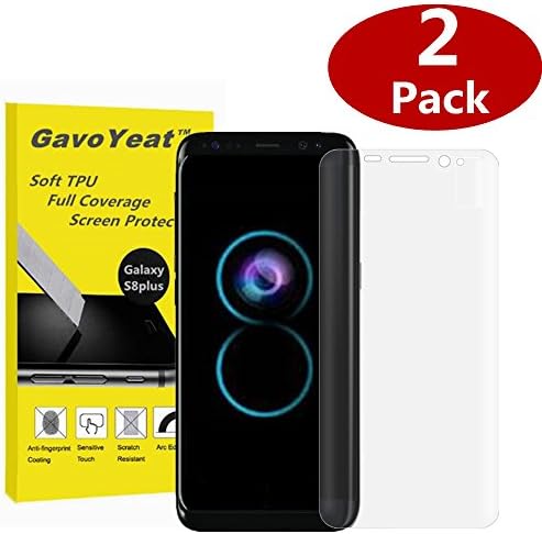 Galaxy S8 plus Screen Protector [Full Coverage] , 2 Pack Gavoyeat HD Clear Soft Screen Protector Film for Samsung Galaxy S8+ 6.2 Inch [Not Tempered Glass]